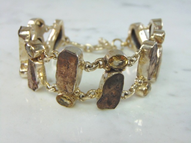 Womens Sterling Silver Modernist Bracelet E5628