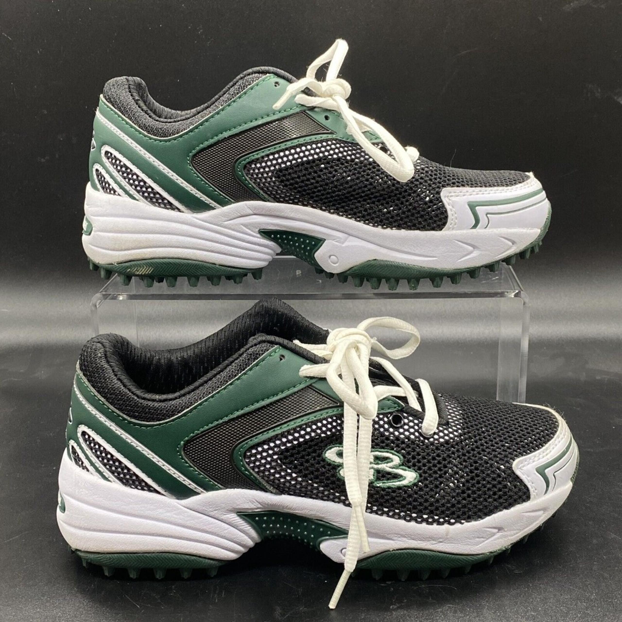 Boombah Baseball Softball Turf Shoes Green Black Mens Size 5 Womens Size 6.5 EUC