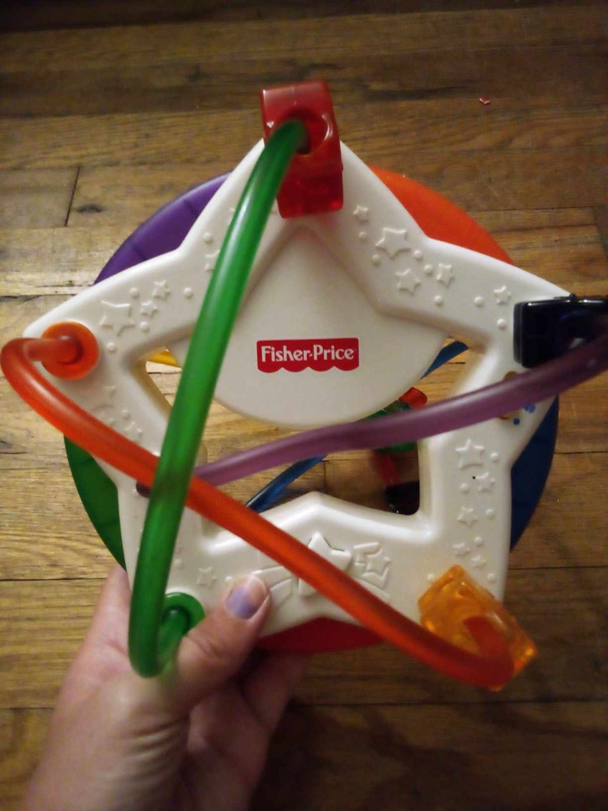 Vintage Fisher Price Sparkling Symphony Star Beads Musical Toy Light Up Plastic