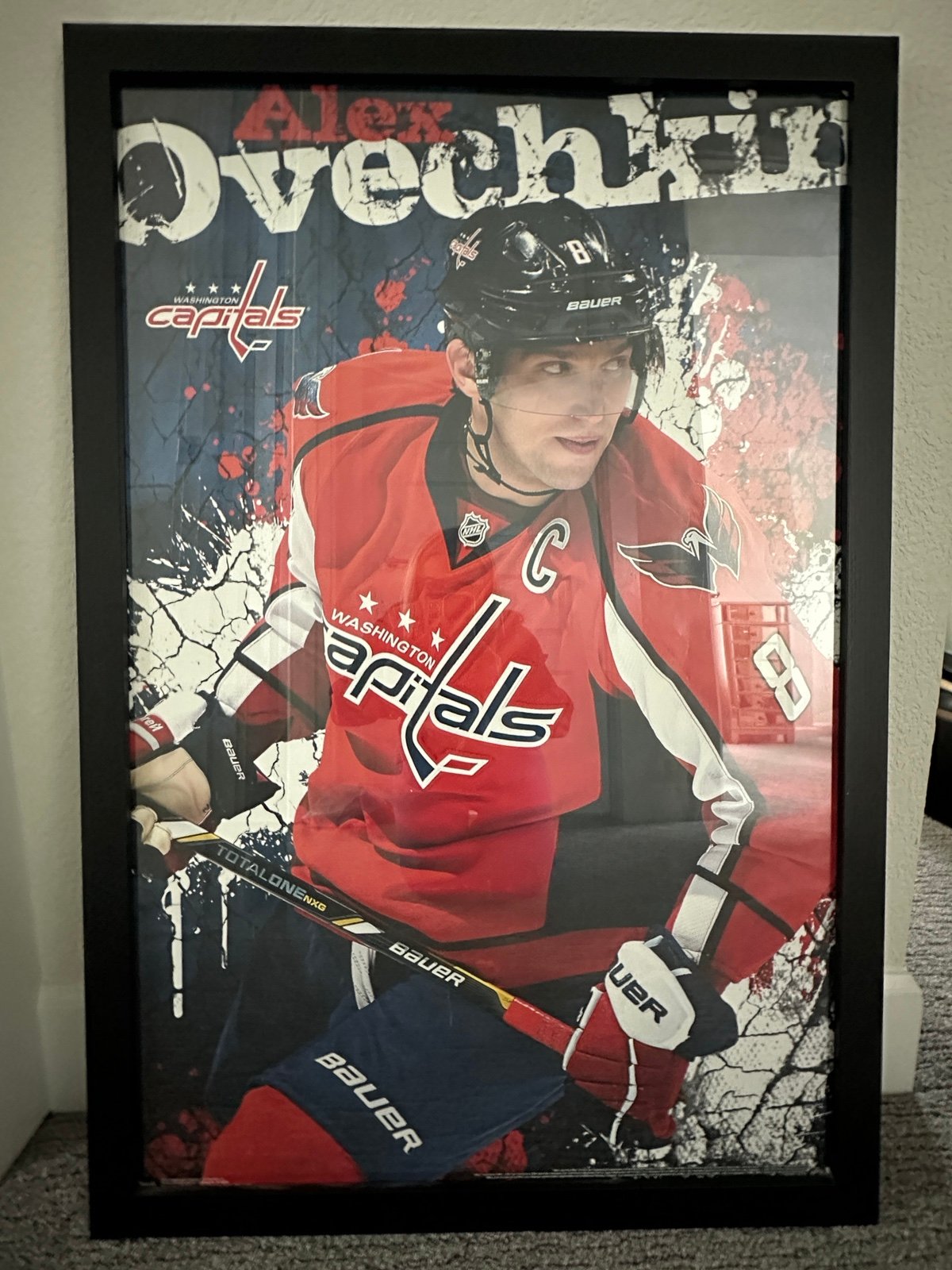 Framed poster Alex Ovechkin 24”x36”