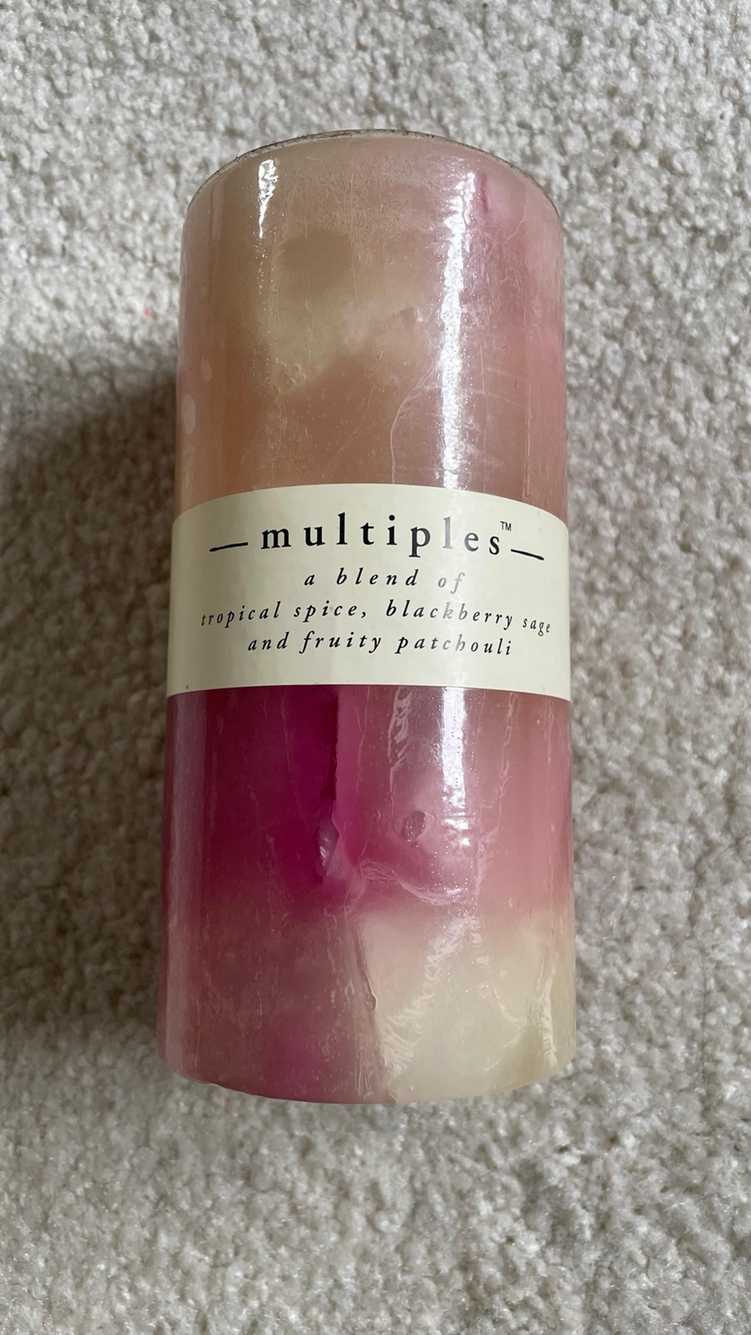 Pier 1 Imports Multiples Candle Tropical Spice Blackberry Sage Fruity Patchouli