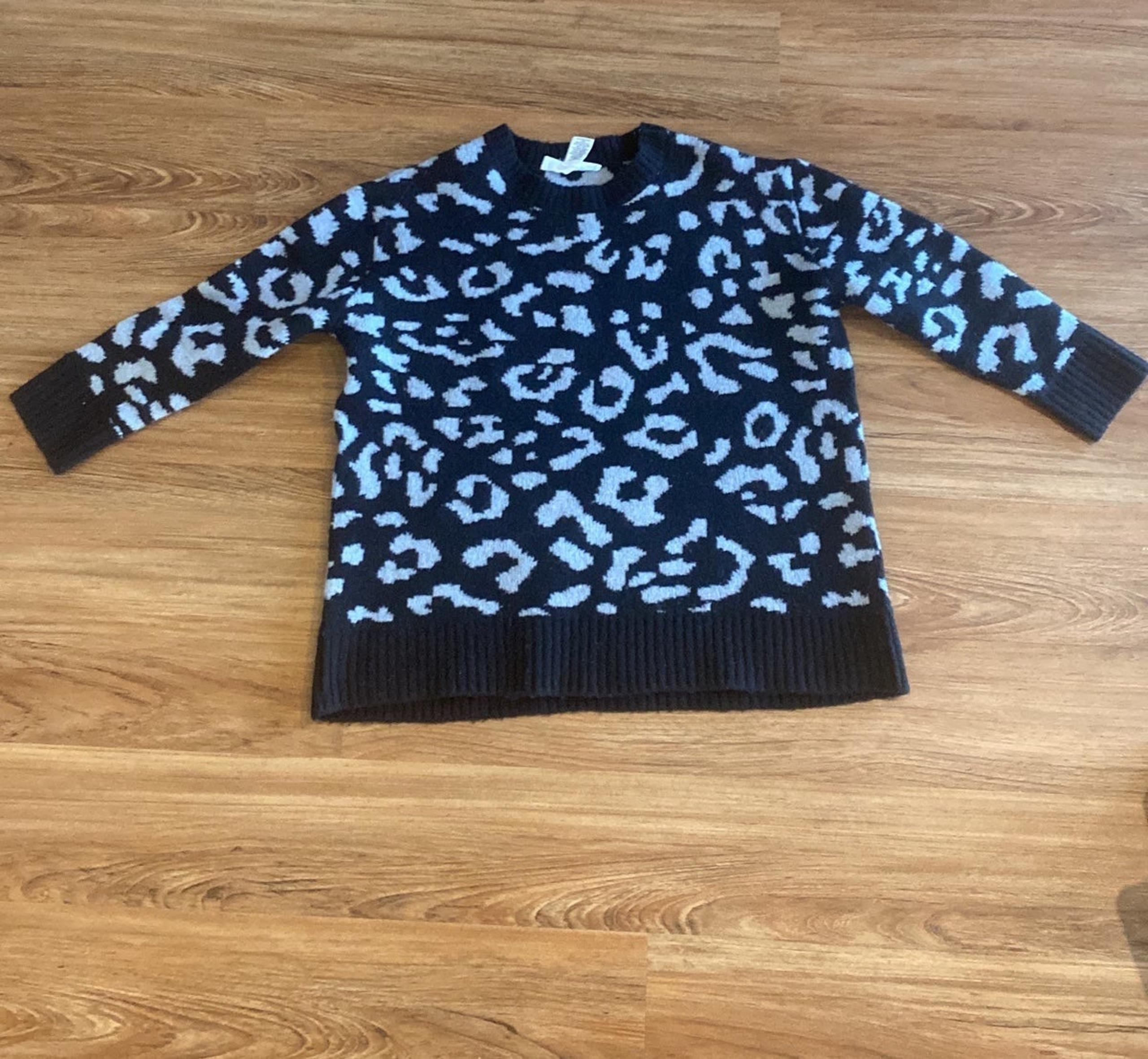 Workshop Republic Clothing Women Black Pullover Sweater Vintage