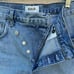 Agolde Women's Criss Cross Upsized Jean Shorts Asymmetrical Size 29