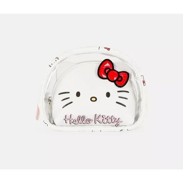 Hello Kitty 2 Piece Makeup Travel Bag Set