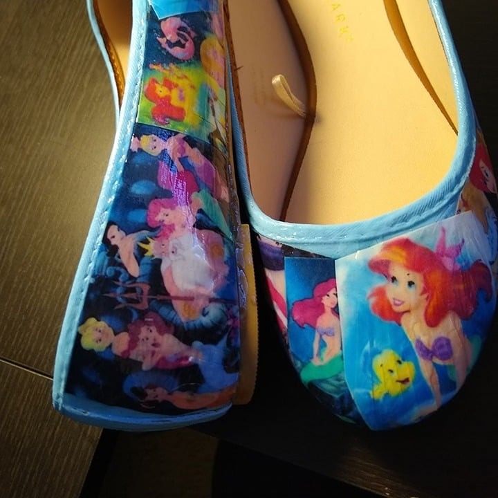 Disney Ariel Little Mermaid Flats Sz 11