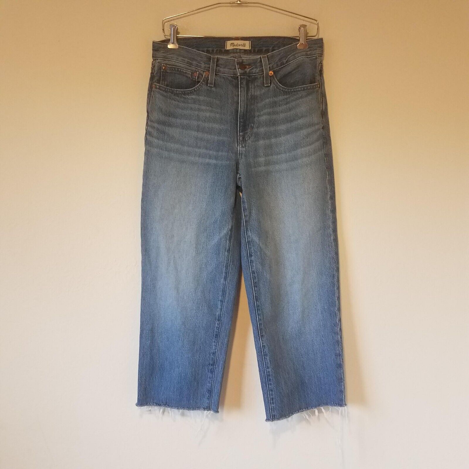 Madewell Jeans Womens 26 Blue The Slouchy Boyjean Rosewell Wash Denim NL695