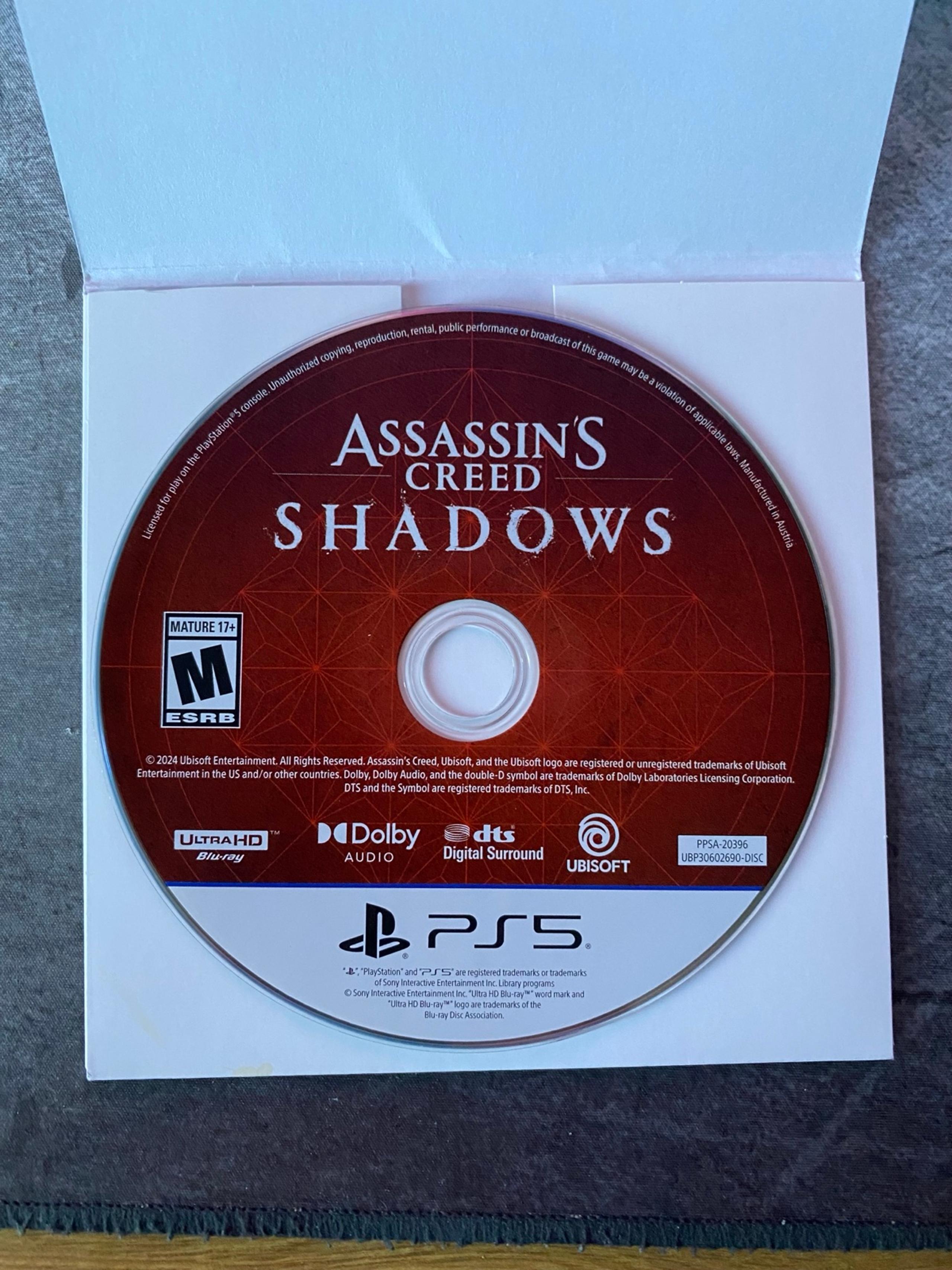 Assassin's Creed Shadows PlayStation 5