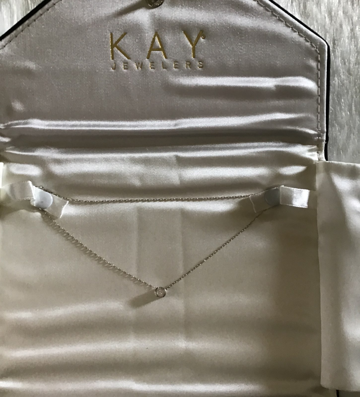 Kay 14K .40 CTW Petite Diamond Pendant