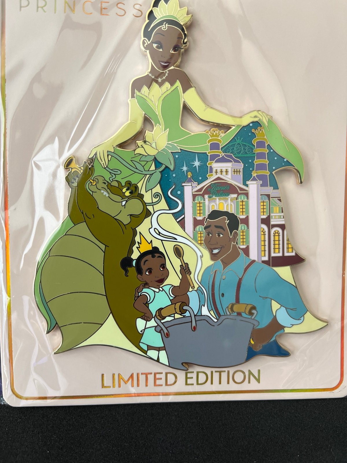 NEW Disney D23 Expo WDI/MOG Tiana collage dress pin LE400