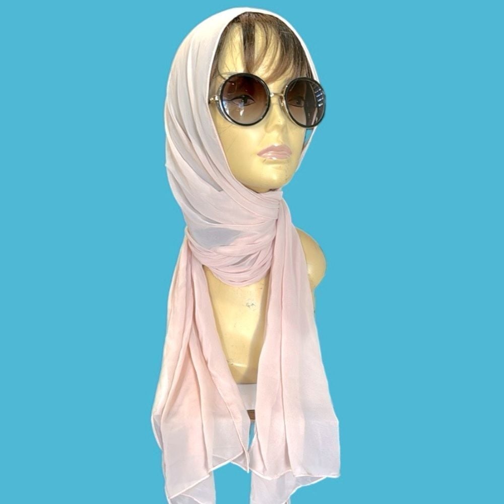 EMILY IN PARIS BLUSH PINK VERSATILE TRANSPARENT SCARF LIGHTWEIGHT WRAP