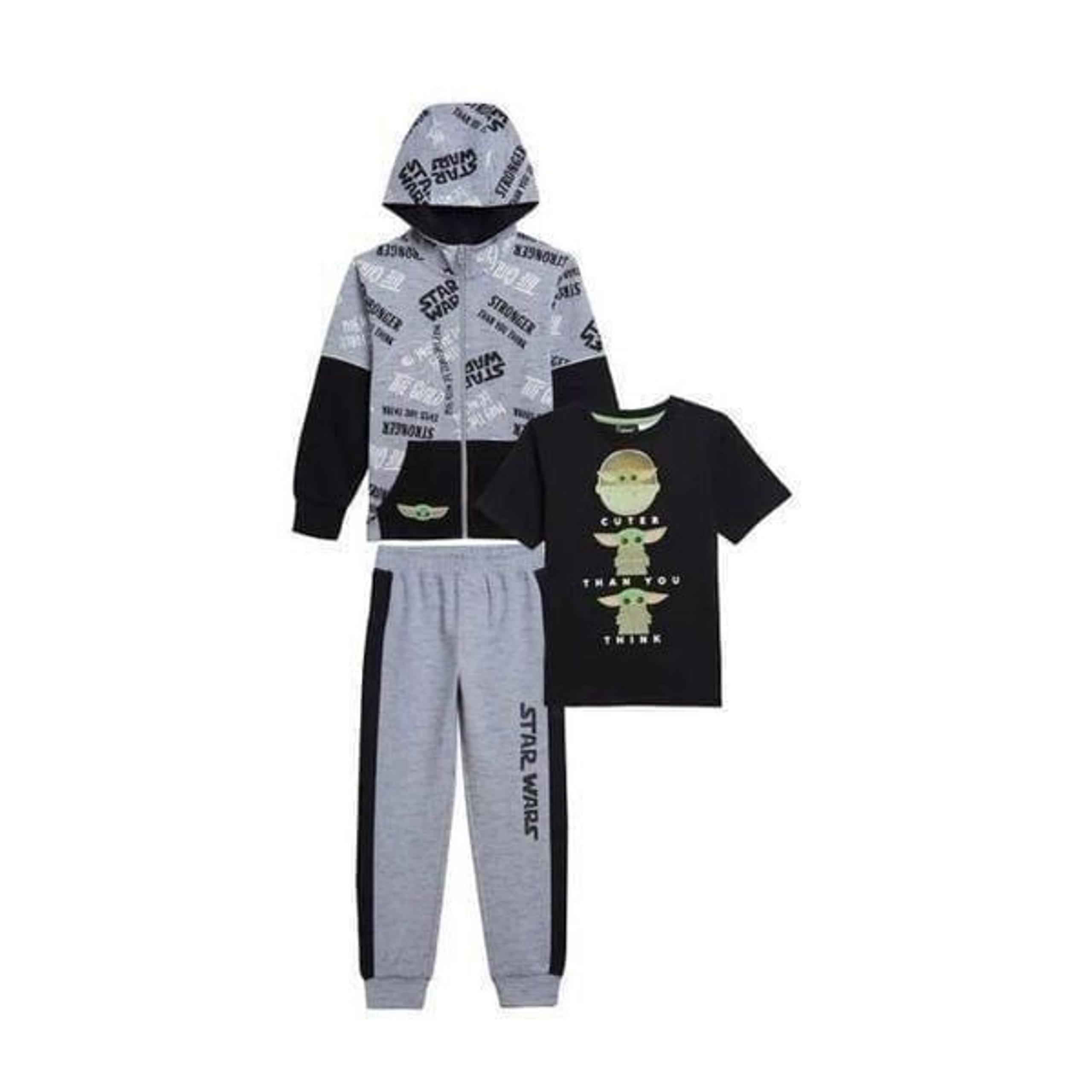 Star Wars Kids 3-Piece Set, T-Shirt, Fleece Jacket & Jogger Size 5