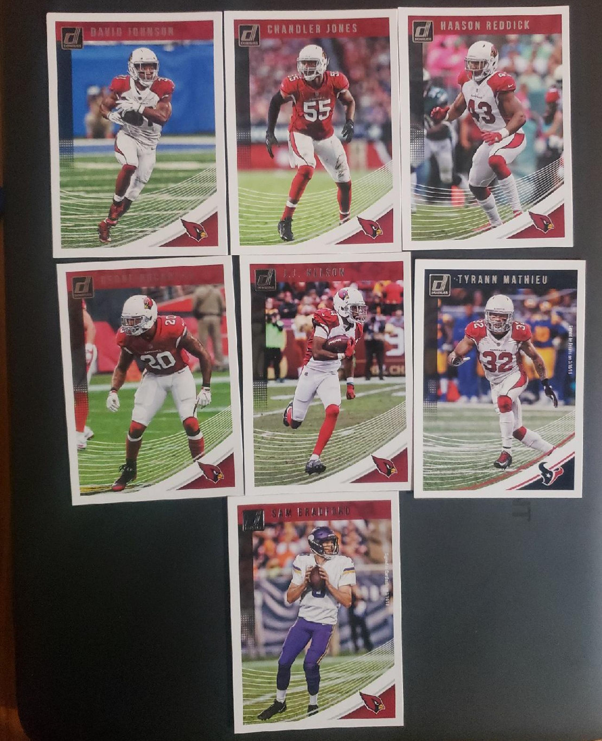 ARIZONA CARDINALS 2018 DONRUSS TEAM LOT