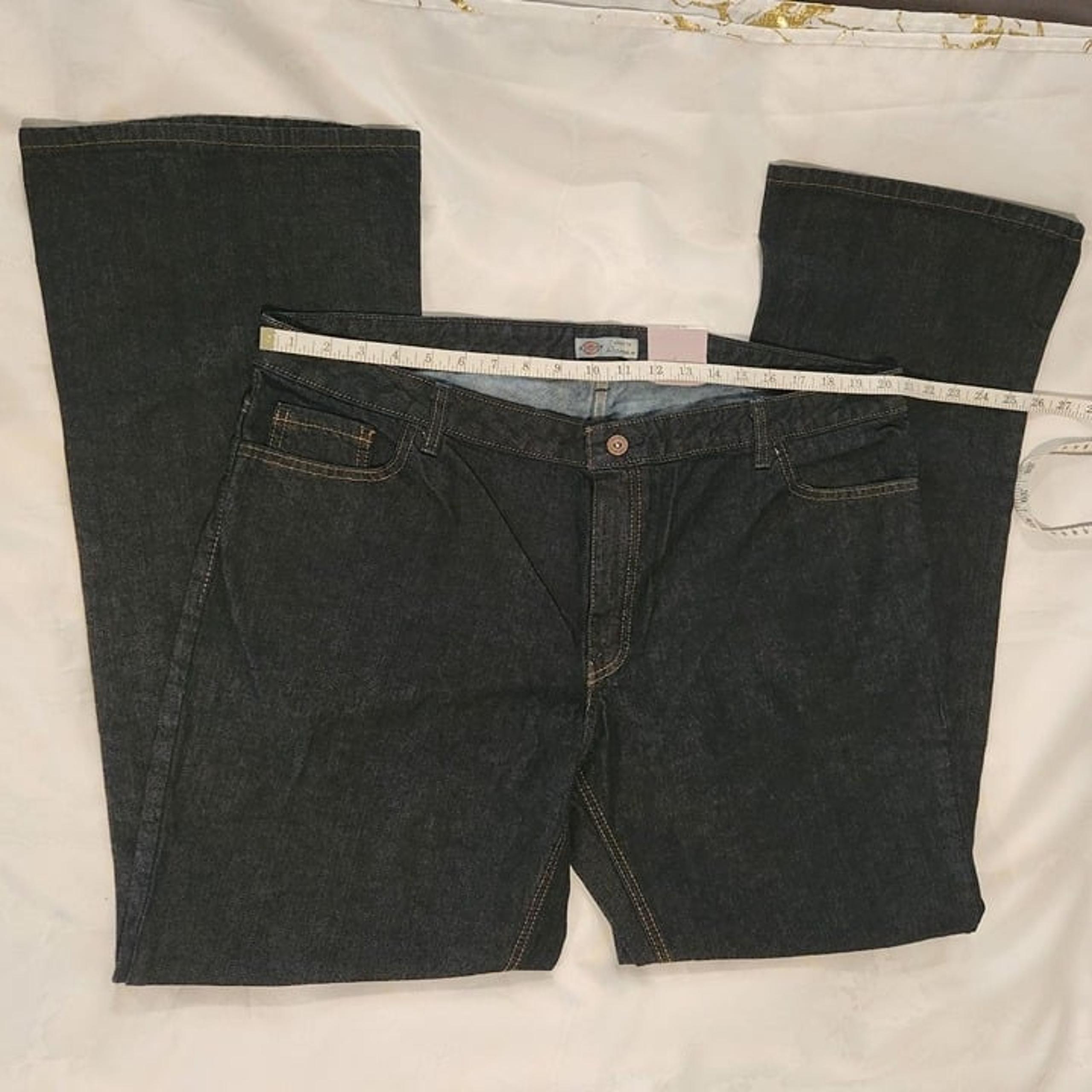 Dickies Women's Size 18R Industrial Denim 5-Pocket Dark Wash Denim Jeans FD231