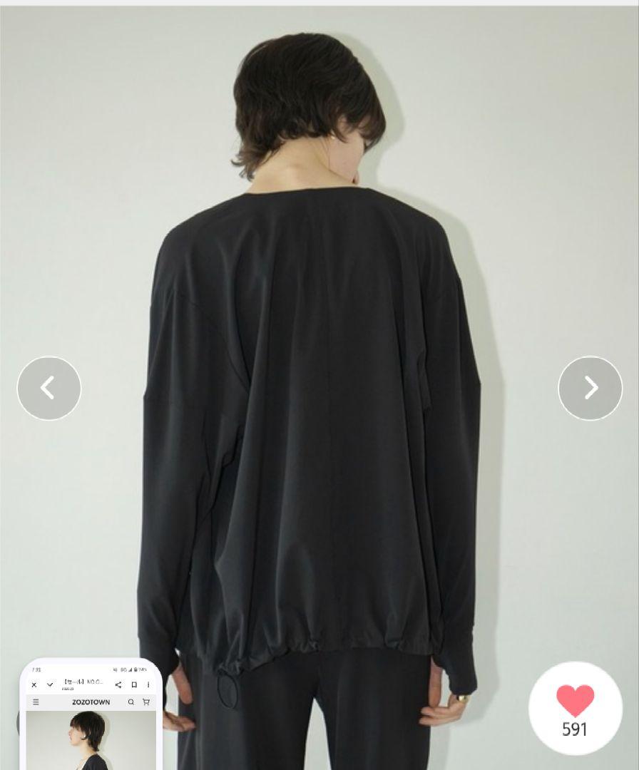 CLANE (クラネ) No-Collar Rash Guard Jacket, Black, Size 2