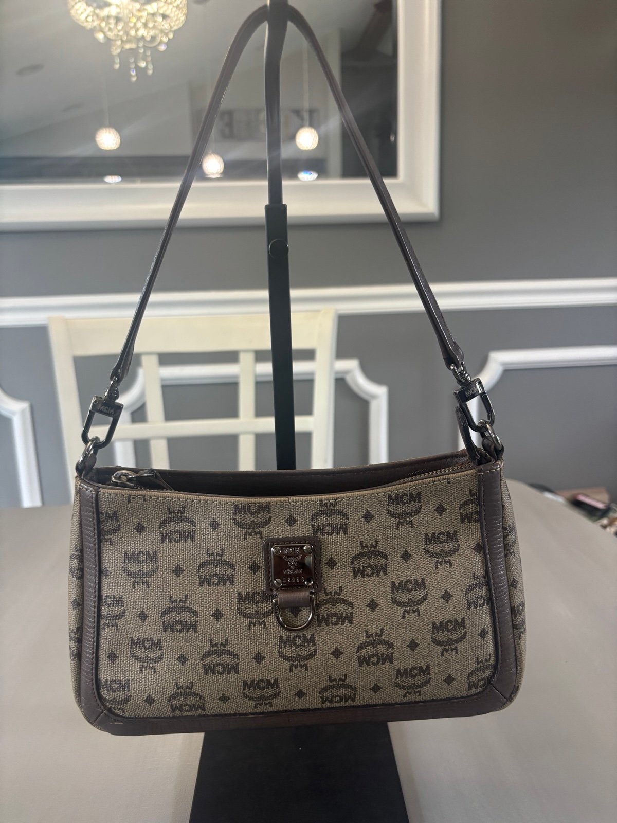 MCM Mini Shoulder Bag - Vintage Cognac Visetos