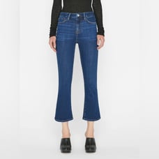 FRAME Denim Le Crop Mini Boot Dark Wash Jeans