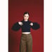 PINUE Cable Knit Tank & Cardigan Set (Navy)