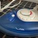 Vintage white travel portable iron handle space saver 110 to 240 volt 515W 1050W