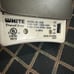 Vintage white travel portable iron handle space saver 110 to 240 volt 515W 1050W