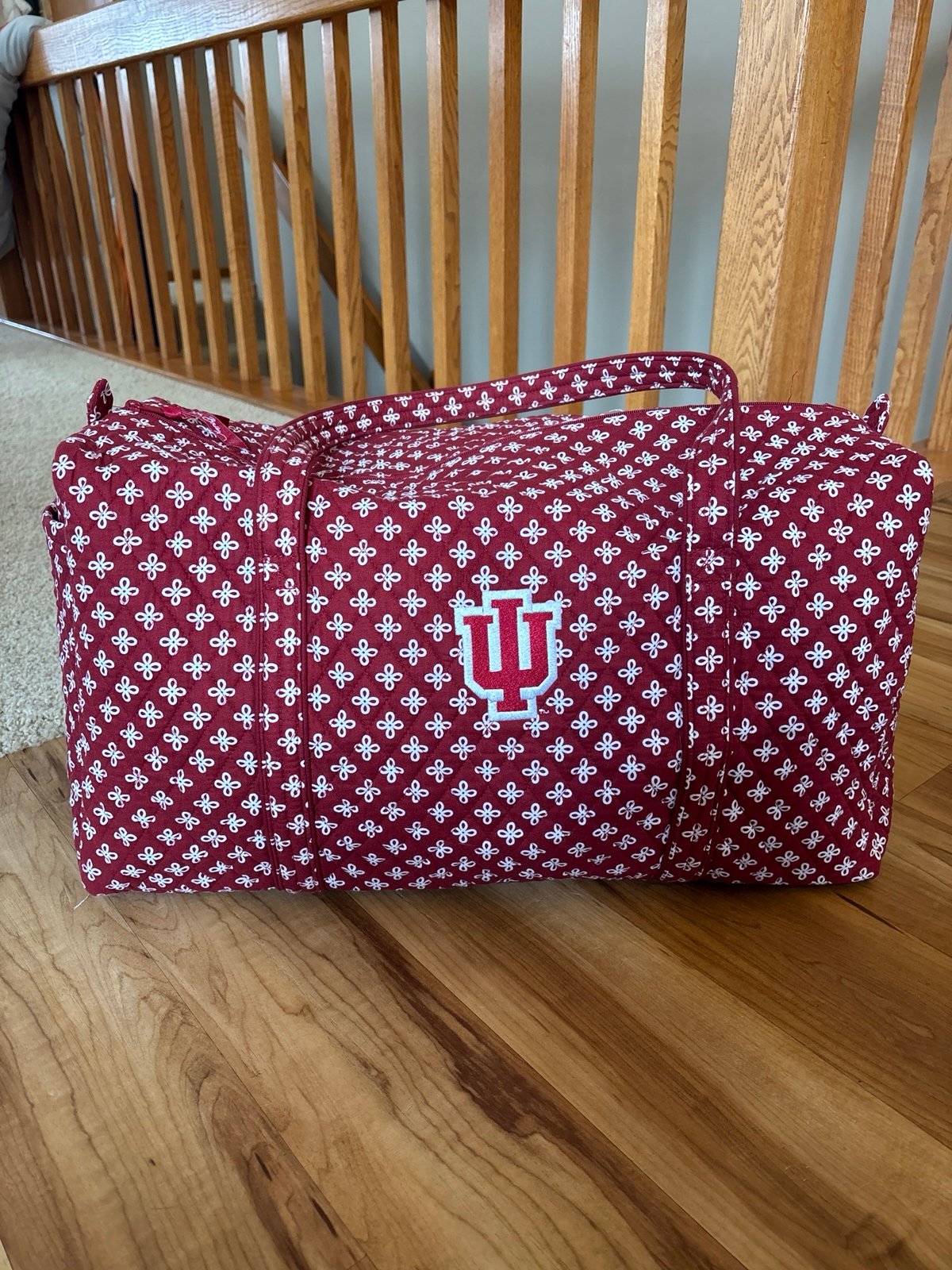 Vera Bradley Large IU Indiana University Duffel Bag