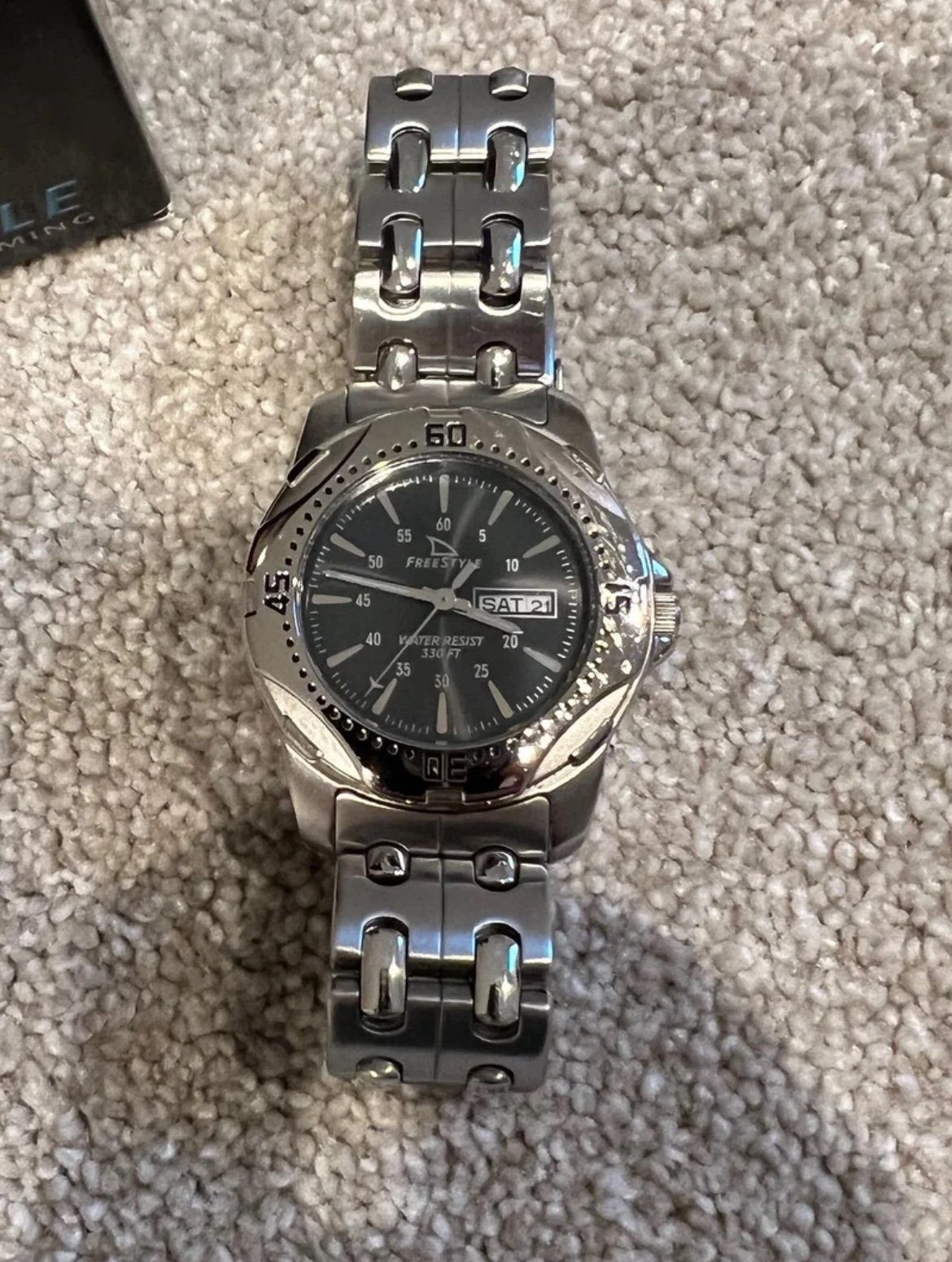 Vintage Freestyle Shark Metal Band Watch