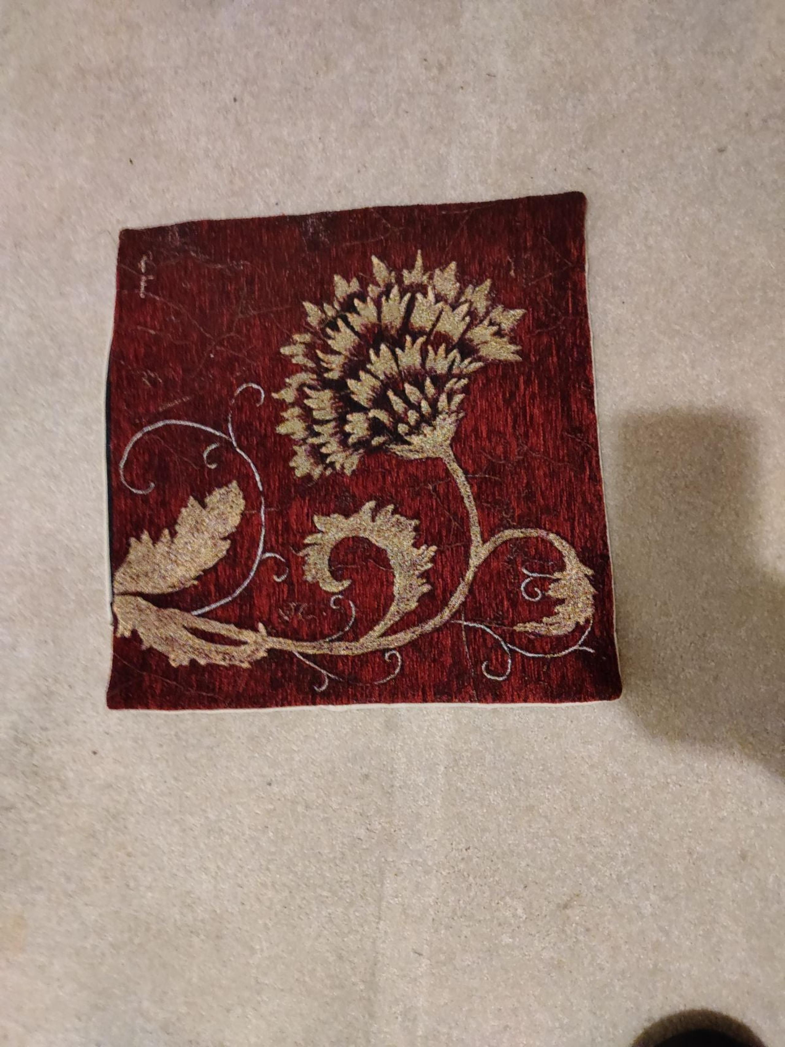 Floral Chanel decorative pillow