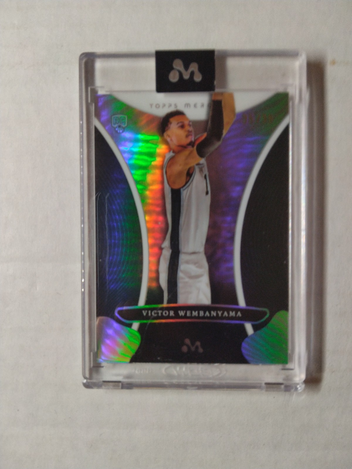 2023 TOPPS MERCURY VICTOR WEMBANYAMA ROOKIE RC #6 SILVER REFRACTOR SP #D 35/99