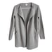 J Crew Factory Small Grey Knit Sweater Blazer Open Front Cardigan Cotton