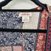 Ariat Paisley Crinkle Crepe Open Front Beth Kimono Wrap Size S