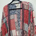 Ariat Paisley Crinkle Crepe Open Front Beth Kimono Wrap Size S