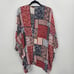 Ariat Paisley Crinkle Crepe Open Front Beth Kimono Wrap Size S