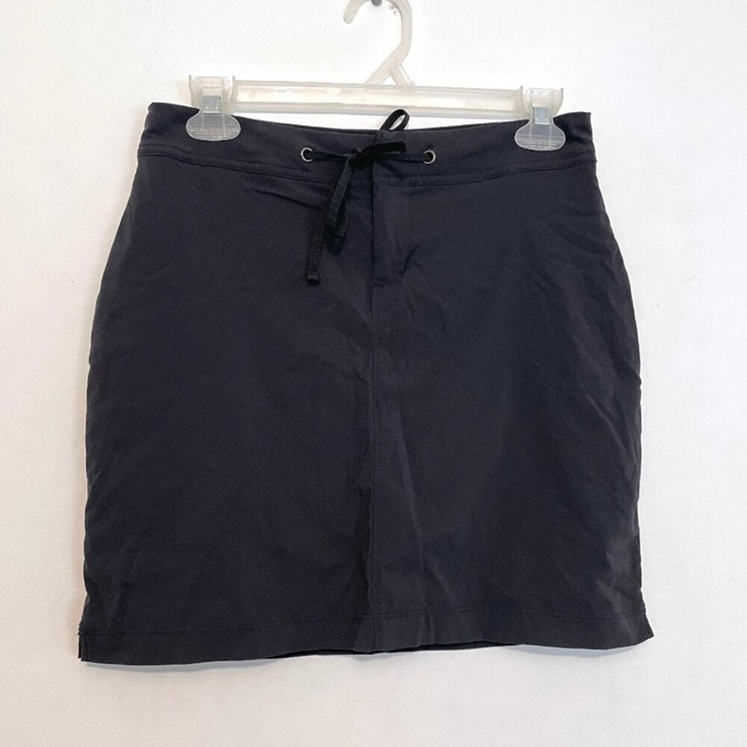 COLUMBIA Sonora Pass Skort Black Zip Fly Drawstring Waist Activewear Athletic 2