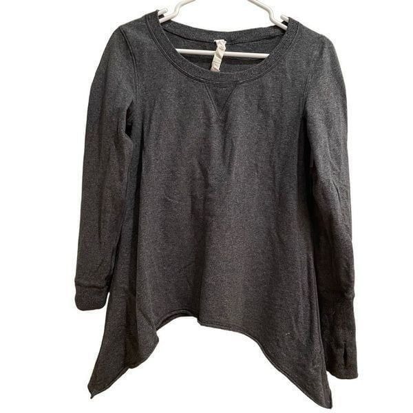 Lululemon Sweatshirt Womens 6 Sweatshirt Tea Lounge Heather Gray Yoga Apres Ski