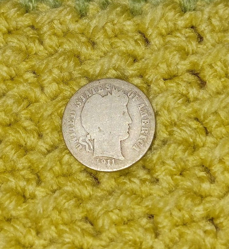 1911 U.S Barber Dime