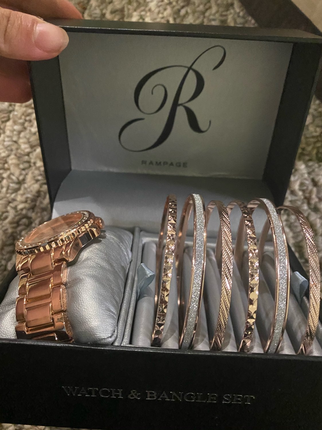 Rampage watch and bangle set sale