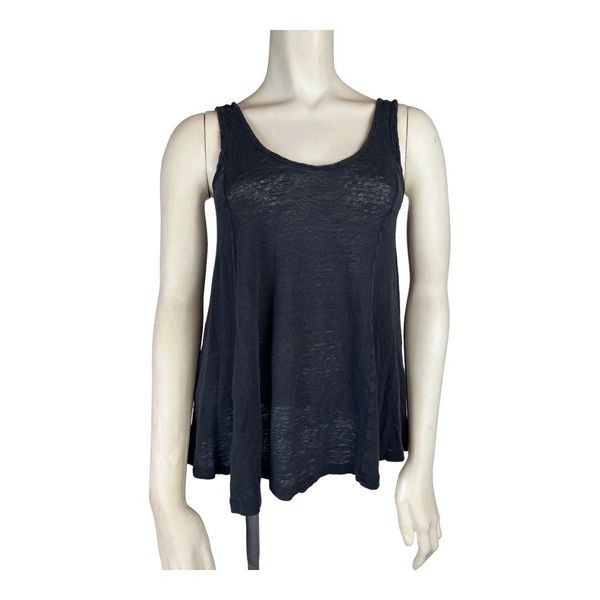 Hatch Maternity The Linen Swing Tank Black sz 2