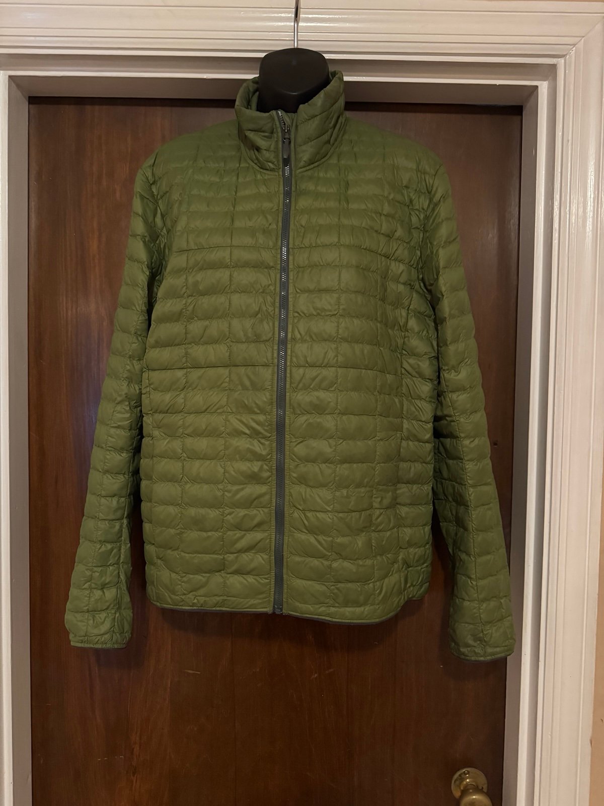 Adidas Green Quilted Jacket - Size M