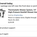 New in box never been opened Thermostatic Shower System, 14 High-Pressure