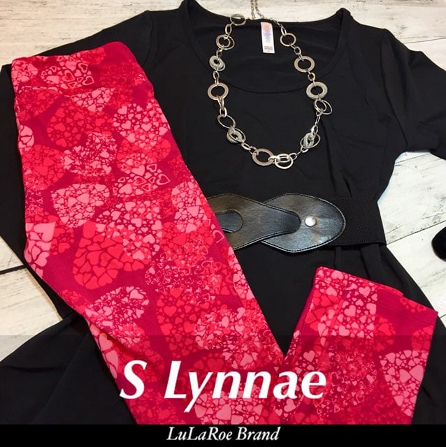 LuLaRoe Lynnae Small Black Solid OS Leg