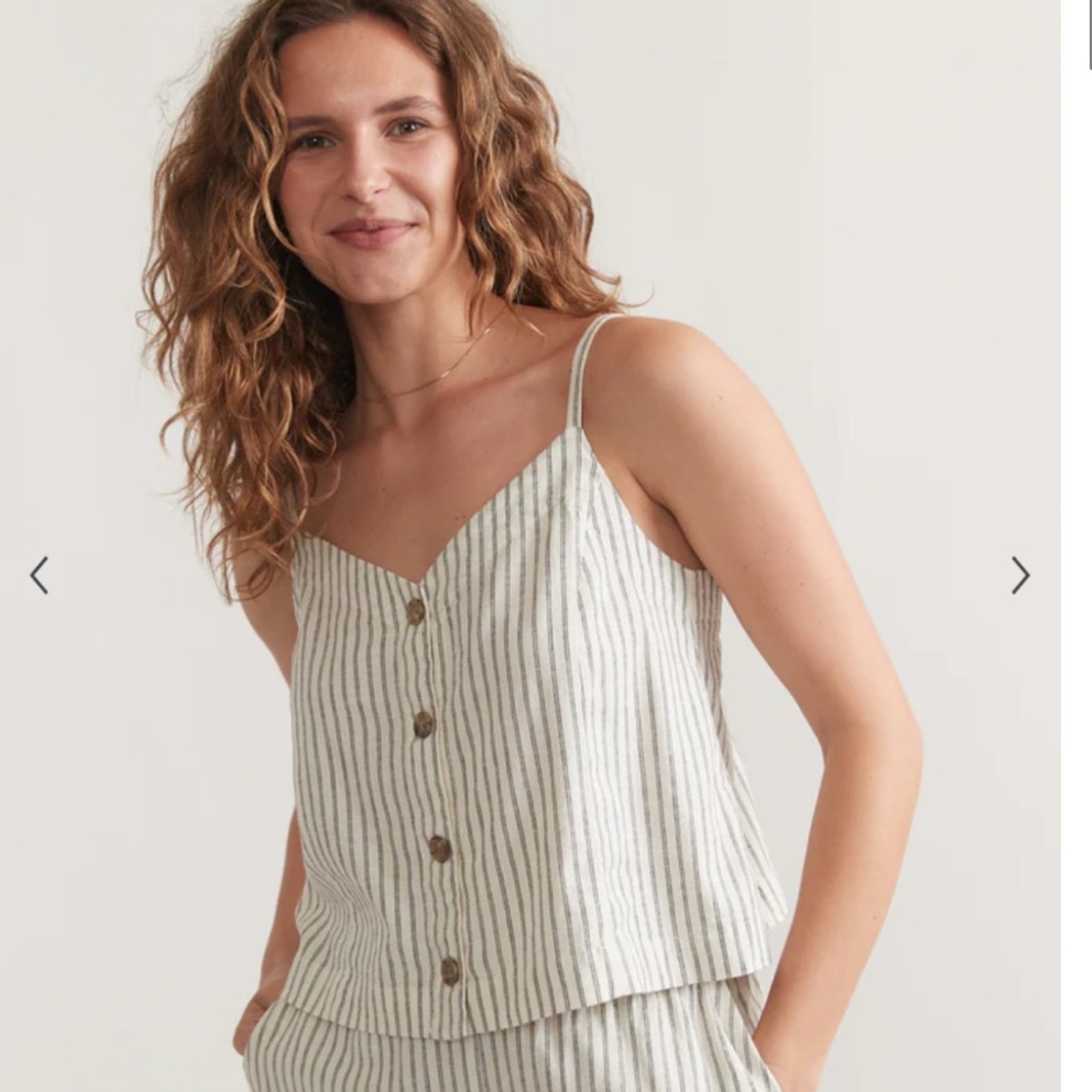 NEW MARINE LAYER celeste cami tank in striped sz L