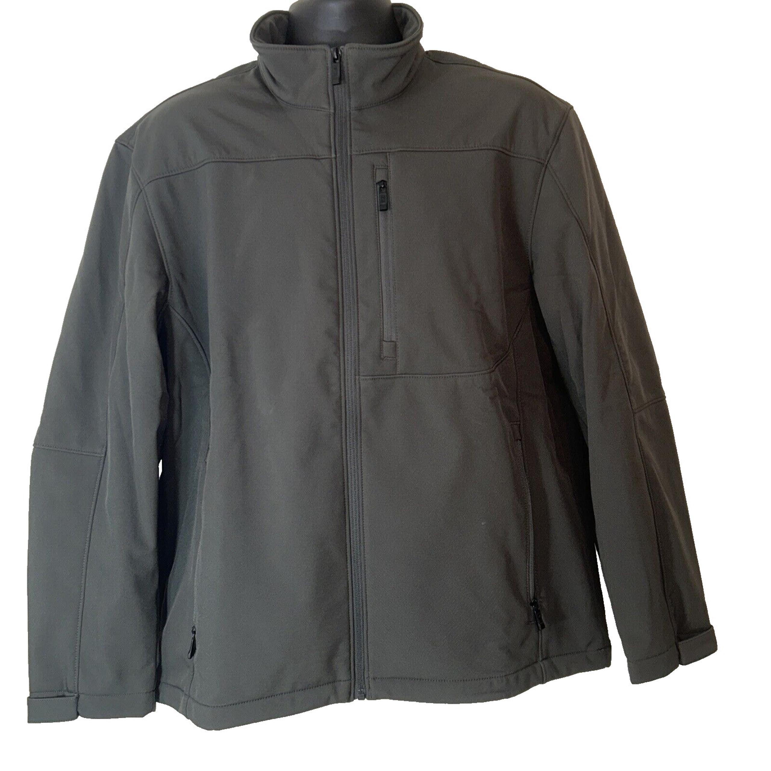 Weatherproof Midweight Soft Shell Jackets Mens Windbreaker Stand Collar (S-3XL)