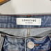 Lovervet Jeans Cropped Kick Flare 14W Light Wash Destructed by Vervet
