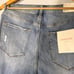 Lovervet Jeans Cropped Kick Flare 14W Light Wash Destructed by Vervet
