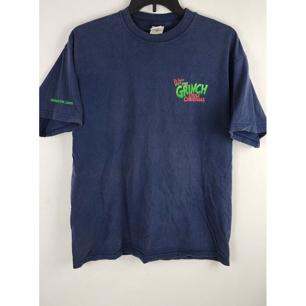 Vintage 2000 Dr Suess How the Grinch Stole Christmas Movie Promo Shirt Size L