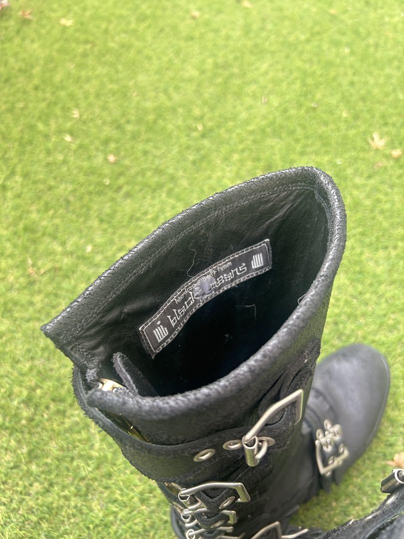 保障できる Blackmeans 6-buckle boots 靴