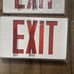 LED Exit Sign Emergency Light Self Powered 120/277 VAC 60 Hz AP70R New