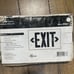 LED Exit Sign Emergency Light Self Powered 120/277 VAC 60 Hz AP70R New