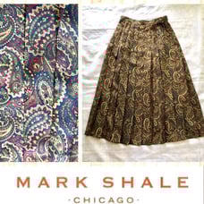 MARK SHALE A-Line Pleated Skirt