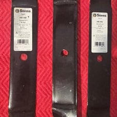 New Stens Rolled Lift Blades for Hustler Includes 3 for 52 deck 340-466 603995