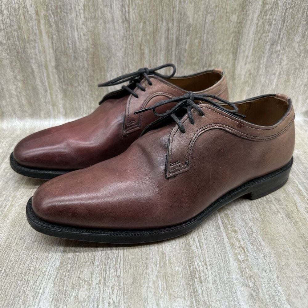 Allen Edmonds Grantham Mens Leather Shoes 7D Oxblood USA EXCELLENT!!!